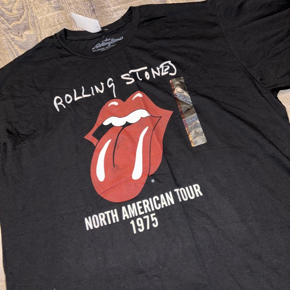 Rolling Stones T Shirt Womens XL Band Graphic Tee 100% Cotton New - Picture 2 of 6